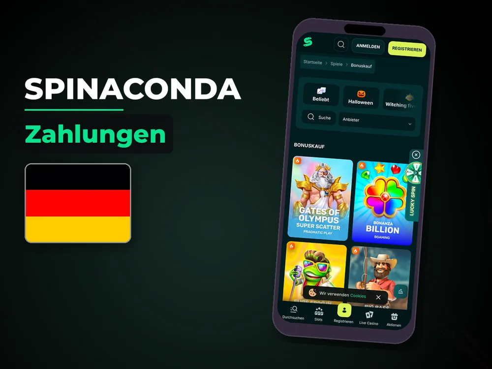 Spinaconda - Zahlungen