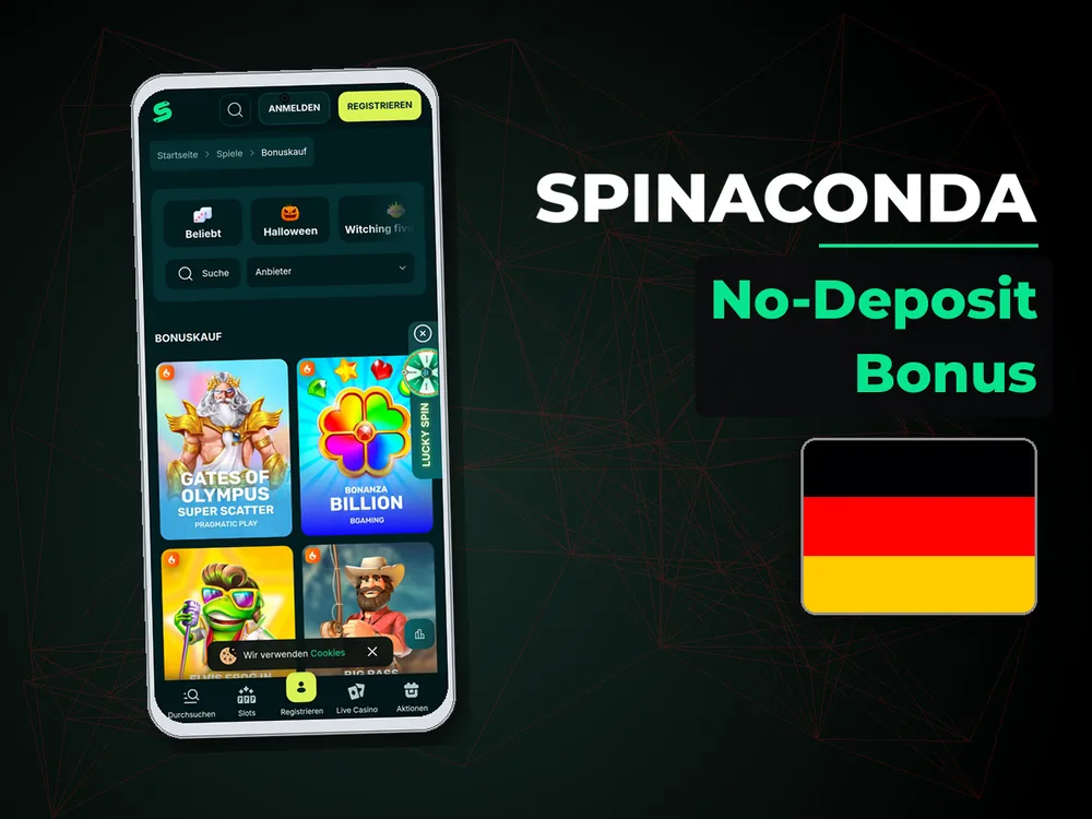Spinaconda - No-Deposit Bonus