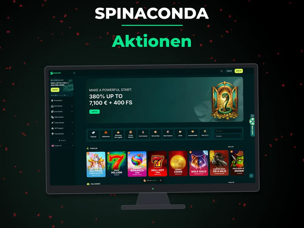 Spinaconda - Aktionen