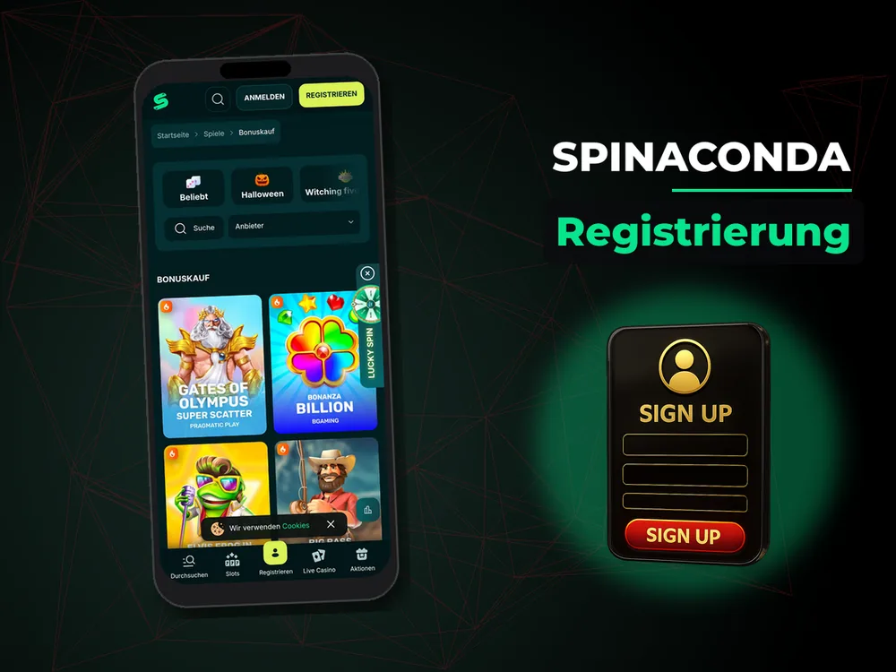 Spinaconda - Registrierung