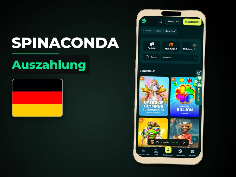 Spinaconda - Auszahlung