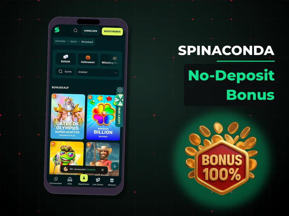 Spinaconda - No-Deposit Bonus