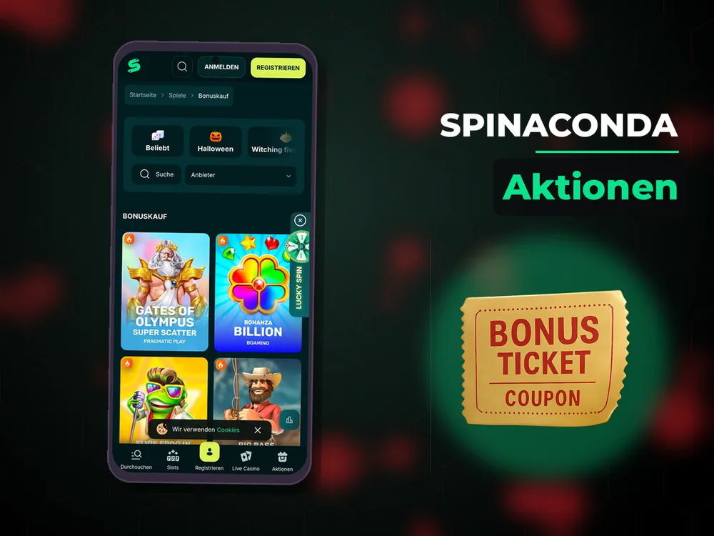 Spinaconda - Aktionen