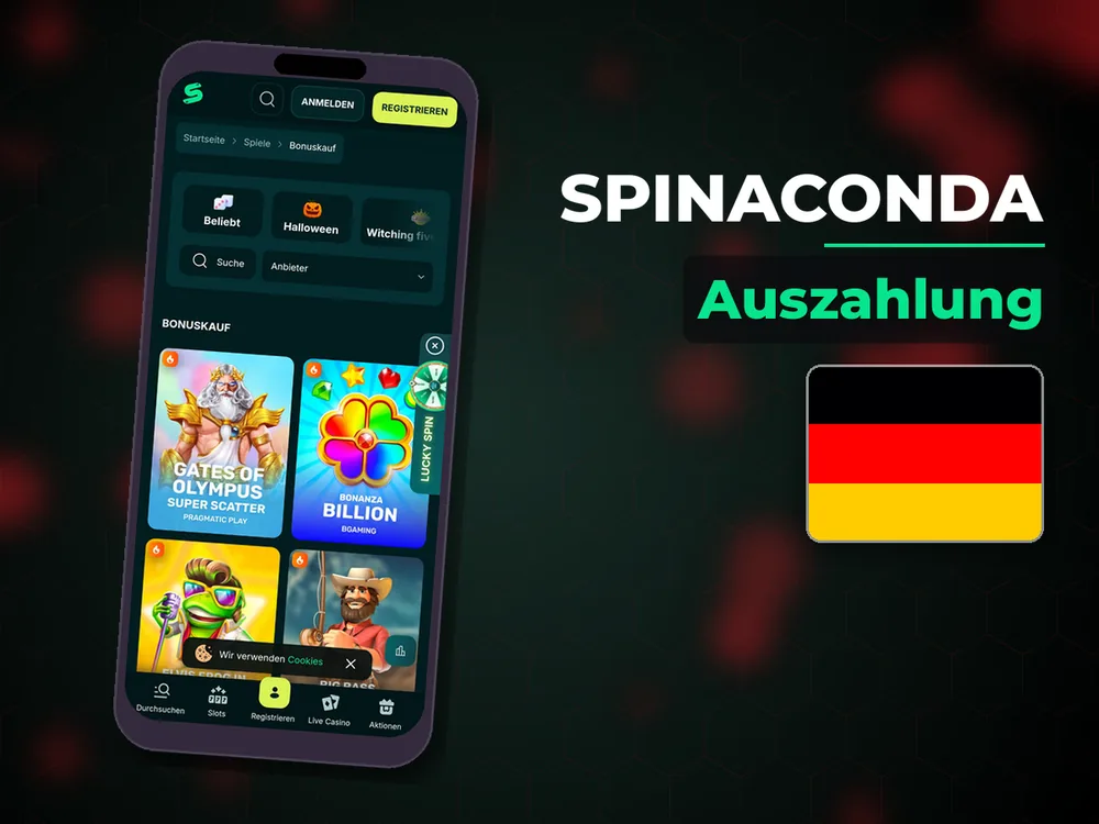 Spinaconda - Auszahlung